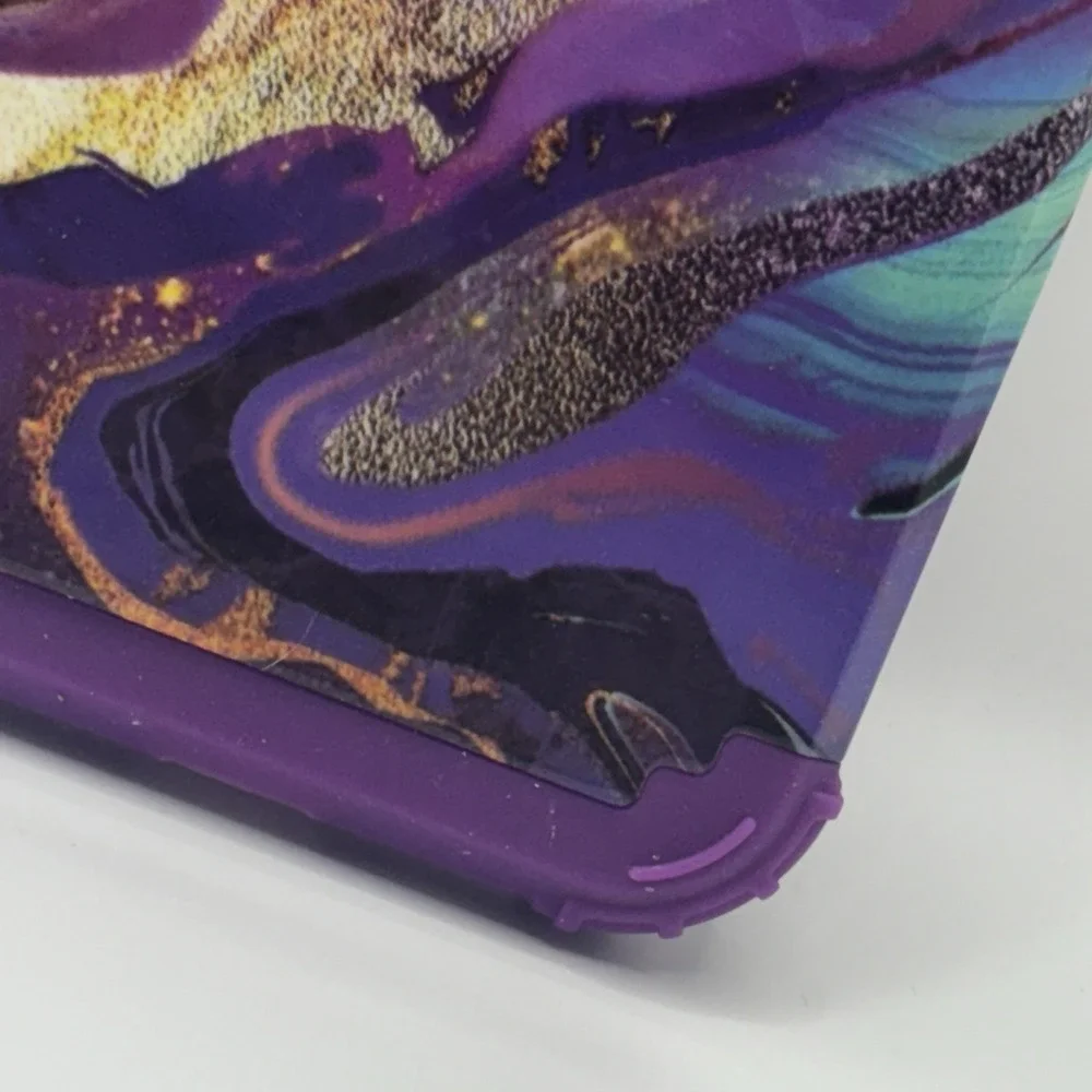Shockproof iPhone 11 Cell Phone Case hard cover, Triple Layer, purple, gold